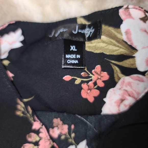 New Xl Women's Flower Print Blouse - Picture 2 of 6